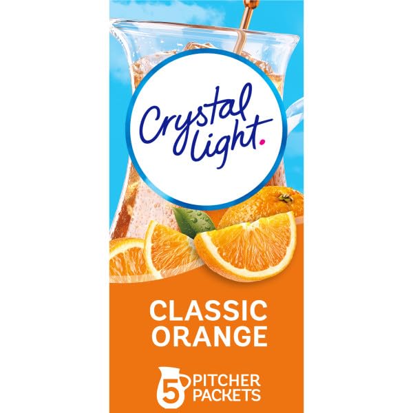Crystal Light Classic Orange, Cherry Pomegranate, Raspberry Green Tea, Raspberry Iced Tea Variety Pack Drink Mix (Variety Pack)