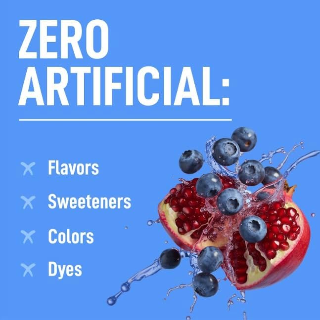 Keppi Electrolytes Powder – Blueberry Pomegranate Flavor 50 Servings – No Sugar Hydration Supplement with Potassium, Magnesium, Sodium – Keto, Vegan, Fasting-Friendly, Zero Calorie Electrolyte Drink