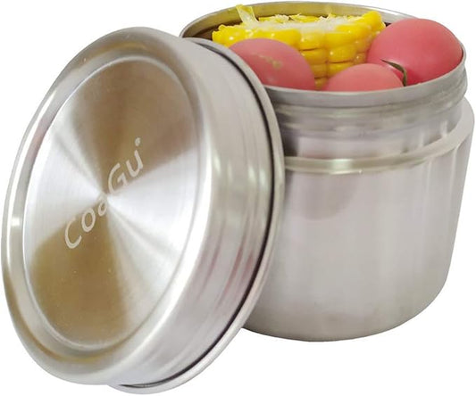 CoaGu 16oz Coffee Container: BPA-Free Airtight 18/8 Stainless Steel Lunch Container - Dishwasher Safe and Ideal for Coffee Storage