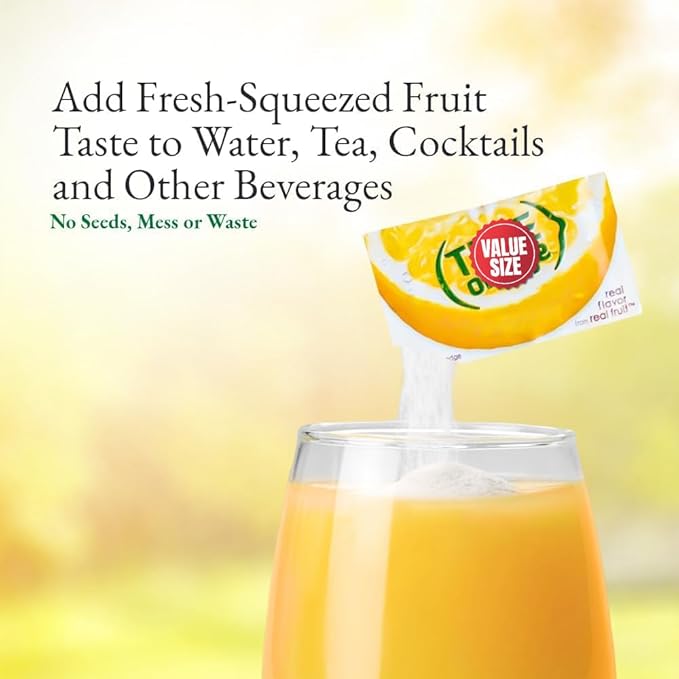 True Lemon, Lime, Orange, Grapefruit, Varrirty Pack 100 Count, On-The-Go Powdered Drink Mix Variety Pack, Zero Calorie Unsweetened Water Flavoring, Each Packet Fits Into a 16.9 oz. Bottle or Cup