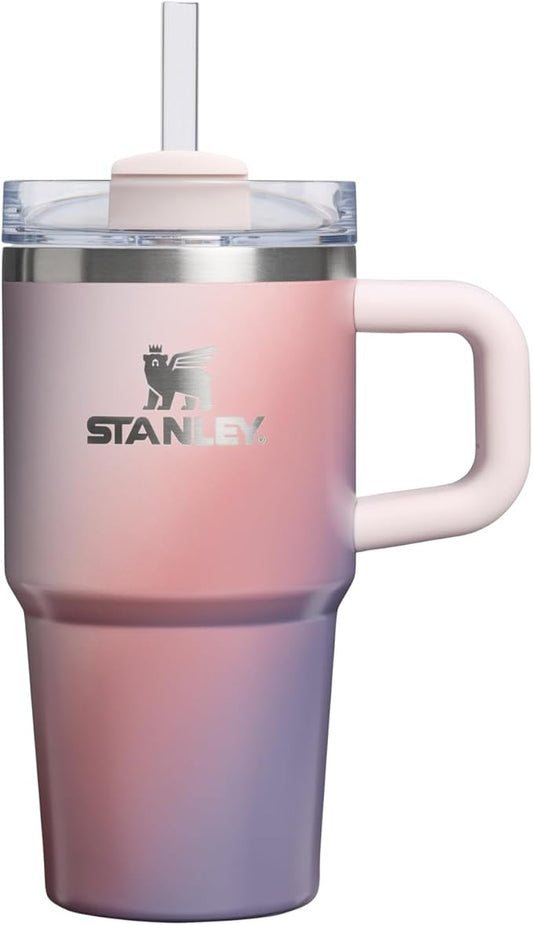 STANLEY Quencher H2.0 Tumbler with Handle and Straw 20 oz | Flowstate 3-Position Lid | Cup Holder Compatible for Travel | Insulated Stainless Steel Cup | BPA-Free | Dawn Spiral