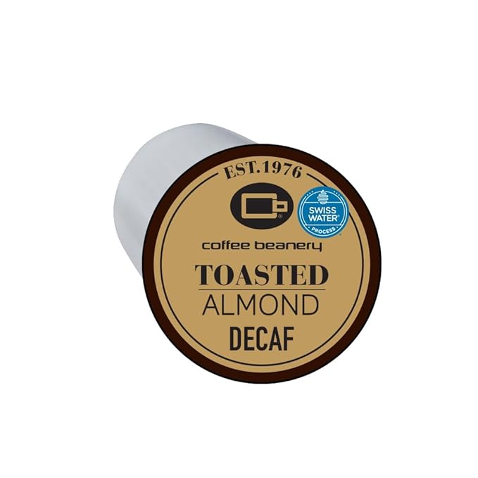 Toasted Almond Decaf Coffee Pods by Coffee Beanery | 192ct Bulk Medium Roast Arbica Coffee