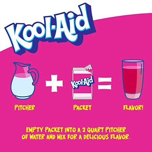 Kool-Aid Unsweetened Strawberry Artificially Flavored Powdered Soft Drink Mix, 0.14 oz Packet (Pack of 15)