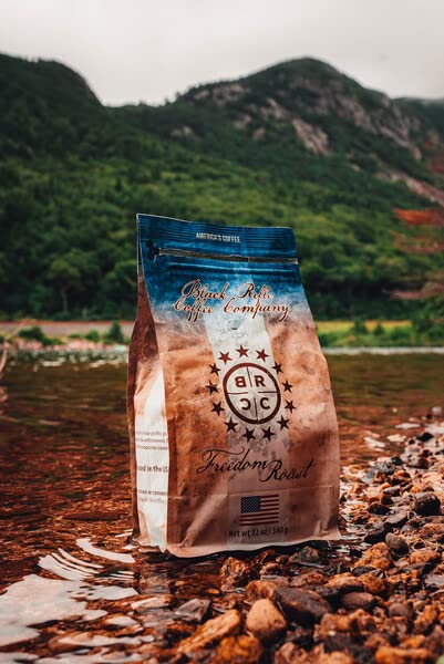Black Rifle Coffee Company Freedom Roast, 12oz Bag, Ground Coffee Medium Roast - Roasted Blend Made from Arabica Beans - Colombian & Brazilian Beans - Veteran Founded & American Made