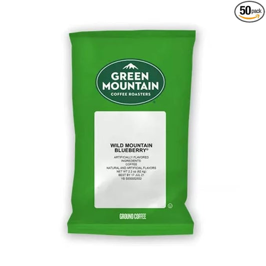 Green Mountain Coffee Roasters Wild Mountain Blueberry, Keurig Fractional Packs, 50 Count, 2.2 oz.