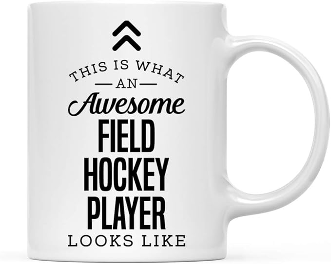 Andaz Press 11oz. Ceramic Coffee Tea Mug Thank You Gift, This is What an Awesome Field Hockey Player Looks Like, 1-Pack