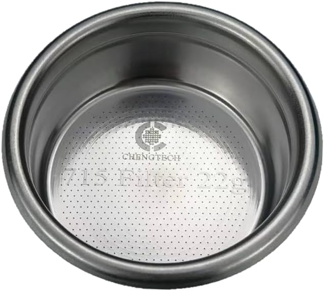 Espresso Accessories, 22g Standard Espresso Basket – 58mm Flat Bottom Precision Filter, Balanced Flow Design for Large Dose Double Shots