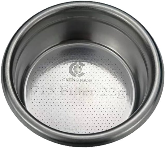 Espresso Accessories, 22g Standard Espresso Basket – 58mm Flat Bottom Precision Filter, Balanced Flow Design for Large Dose Double Shots