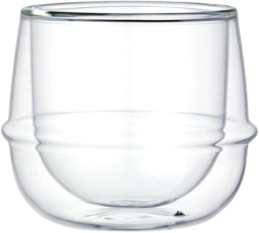 KINTO 23108 KRONOS Double Wall Wine Glass, 8.5 fl oz (250 ml), Heat Resistant Glass, Microwave and Dishwasher Safe, Gift, Present