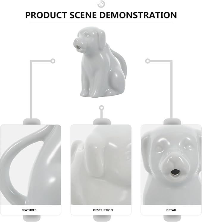 Ceramic Small Milk Pot with Handle - Cartoon Animal Mini Creamer Cup for Coffee Milk Tea Sauce Serving - Compact Kitchen Dining Accessory 3.14X2.95X1.77In
