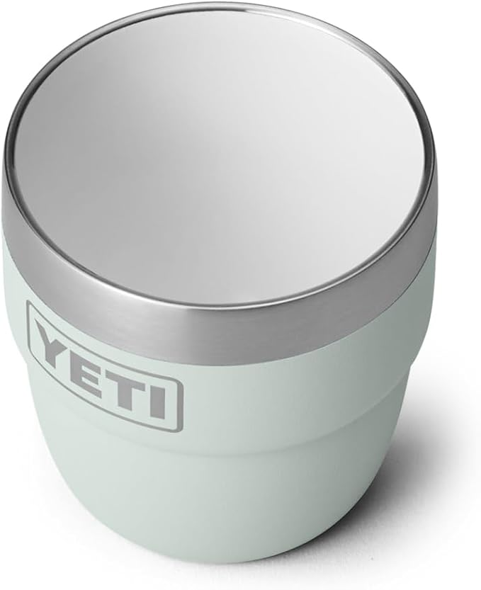YETI Rambler 4 oz Stackable Cup, Stainless Steel, Vacuum Insulated Espresso/Coffee Cup, 2 Pack