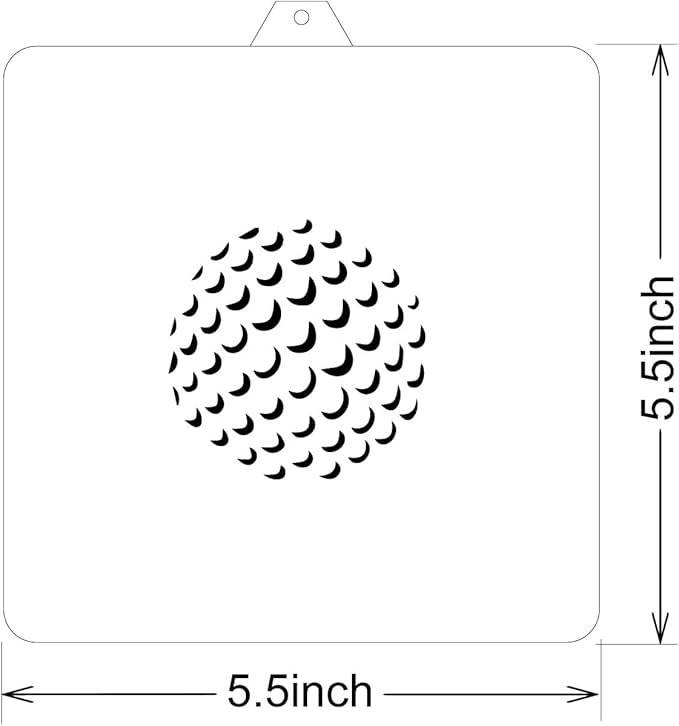 Reusable Balls PYO Cookie Stencil Paint Your Own Custom Design Unique Cookies Stencils Creates Custom Coloring Pages Designs, Perfect for Kids, Parties, and Bakers. Detailed Designs. (Balls)