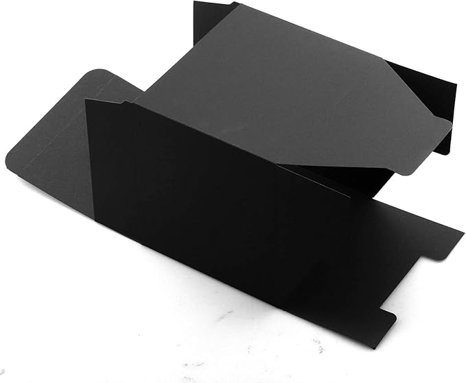 15 Pcs Black Gift Boxes, 6 x 6 x 6" Kraft Paper Cardboard Boxes - Perfect for Parties, Weddings, Birthdays, Christmas & Crafting