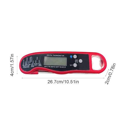 Cooking Temperature Gauge,Instant Read Waterproof LCD Display Kitchen Utensils | Digital Candy Thermograph - for Home Apartment House Baking Frying Steak Grill BBQ Turkey Grillers
