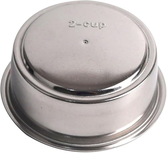 51mm Pressurized Filter Basket Compatible with Gevi/CASABREWS/CAPRESSO - Dual Wall Filter Basket - 2 Cups Capacity