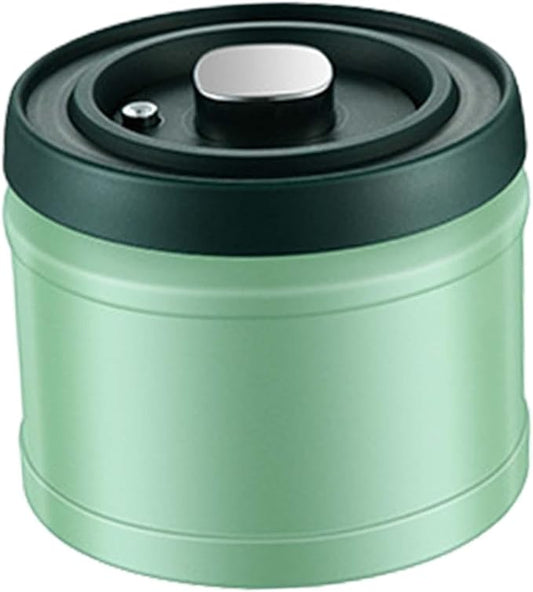 Vacuum Coffee Canister Kitchen Canister Sturdy Practical Versatile Airtight Container Grounds Bean Storage Jar for Flour Cafe, 1100 ml