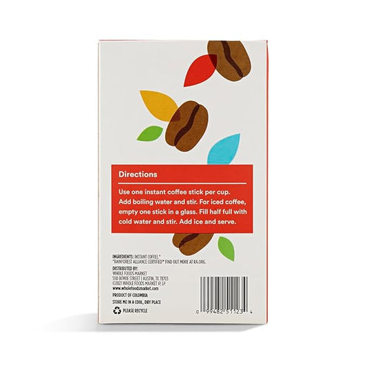 365 By Whole Foods Market,Espresso Single Serve Instant Coffee, 2.65 Ounce (Pack of 2)