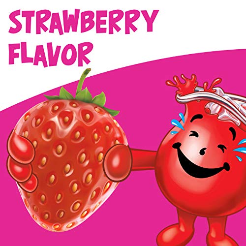 Kool-Aid Unsweetened Strawberry Artificially Flavored Powdered Soft Drink Mix, 0.14 oz Packet (Pack of 15)