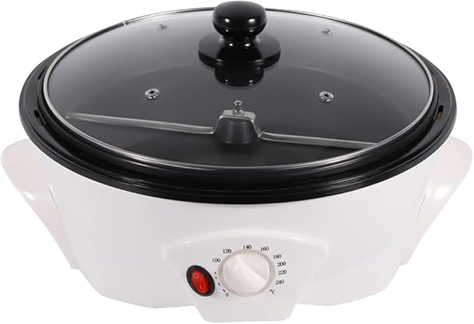 fagauhds Household Coffee Bean Roasting Baking Machine,110v 800w Electric Roaster, Honeycomb Pot Bottom/Different Temperatures (32-464℉), For Beginners And Coffee Enthusiasts,Capacity 500g/1.1lbs.