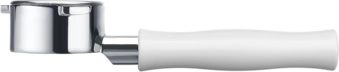 Normcore 54mm Bottomless Portafilter Fits Breville Sage Barista Express Machines, Barista-Grade Naked Espresso Tool, Included 18g Filter Basket, Anodized Aluminum Handle, White