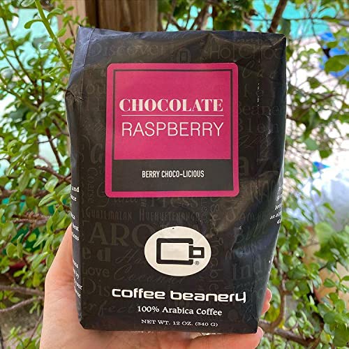 Chocolate Raspberry Flavored Coffee, Specialty Arabica Coffee, Medium Roast, 12 ounce, Automatic Drip (Ground)