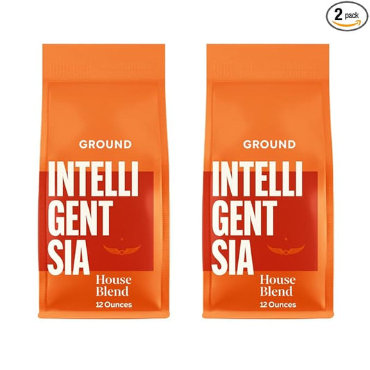 Intelligentsia Coffee, Light Roast Ground Coffee - House Blend 24 Ounces (2 Bags of 12 Ounces)