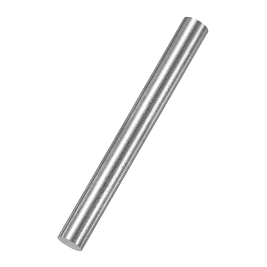 PATIKIL Pure Iron Bar, 0.63" Diameter 6.02" Length Iron String Rod Steel Stick DIY Craft Supplies for Crafting Science Lab Testing