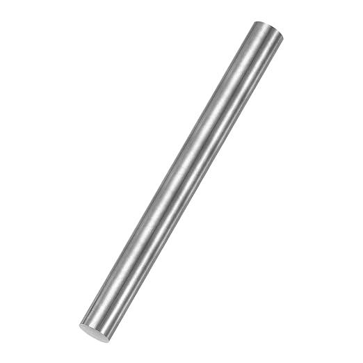 PATIKIL Pure Iron Bar, 1.18" Diameter 12.01" Length Iron String Rod Steel Stick DIY Craft Supplies for Crafting Science Lab Testing