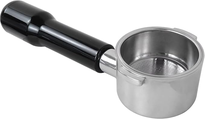 HEKUTU Bottomless Portafilter with Stainless Steel Filter Basket Fit 51 mm for Delonghi Dedica Style Series ECP3420/ECP3120/EC155/BCO430/EC260 Espresso Machine