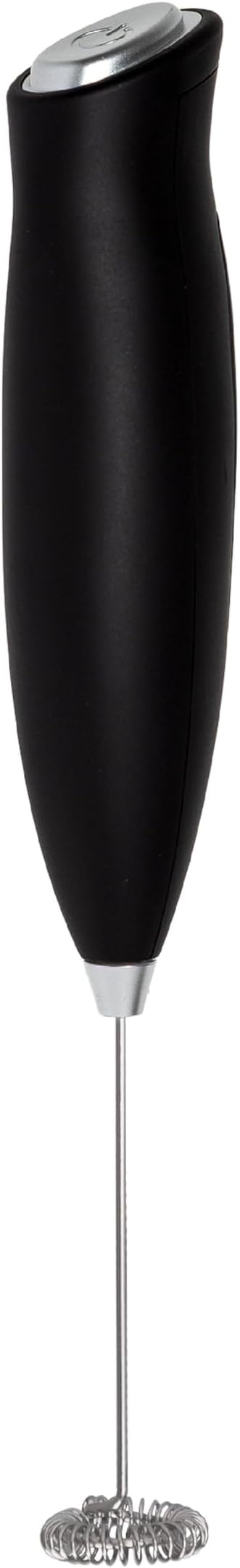 Primula Handheld Electric Milk Frother, Powerful Motored Whisk, Portable Battery-Powered Mini Drink Mixer for Latte, Cappuccino, Matcha & More, Black
