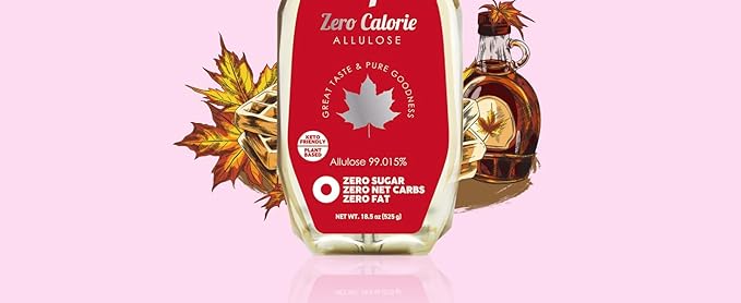 ALTist Allulose Syrup Sweetener – Zero Calorie Liquid Sugar Alternative, Keto, Vegan, Non-GMO, Plant-Based | 1:1 Sugar Replacement, No Net Carbs, Zero Fat, 17.7 fl oz x 2 Bottle - Maple