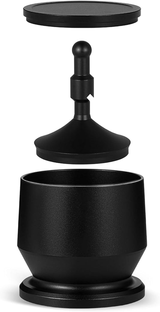 Aluminium Alloy Coffee Dosing Cup with Distribution Tool, Coffee Powder Receiver, Blinds Shaker for Portafilter