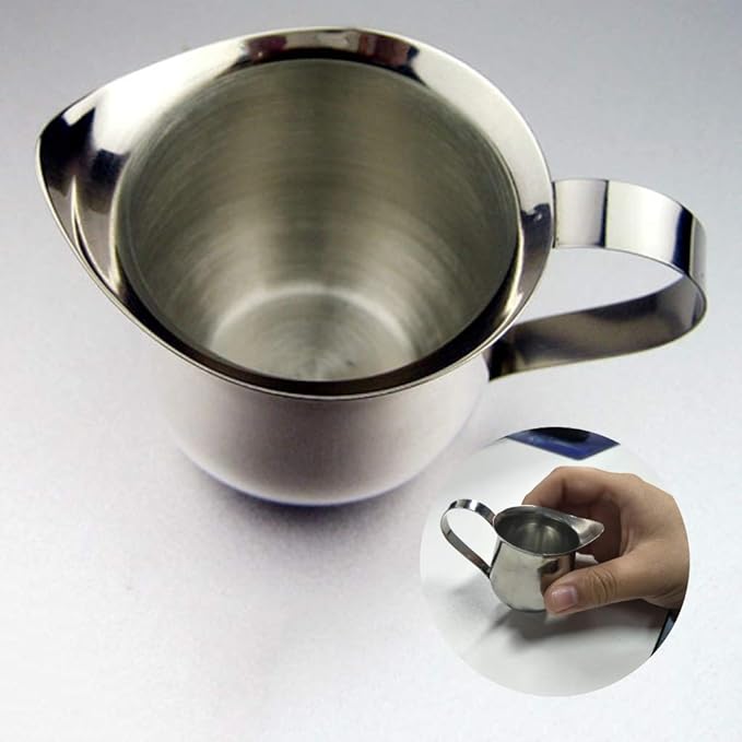 Rolin Roly 90ML Milk Frothing Pitcher Stainless Steel Small Bell-Shaped Creamer Coffee Jug for Barista Cappuccino Espresso Cups Latte Art Pitcher