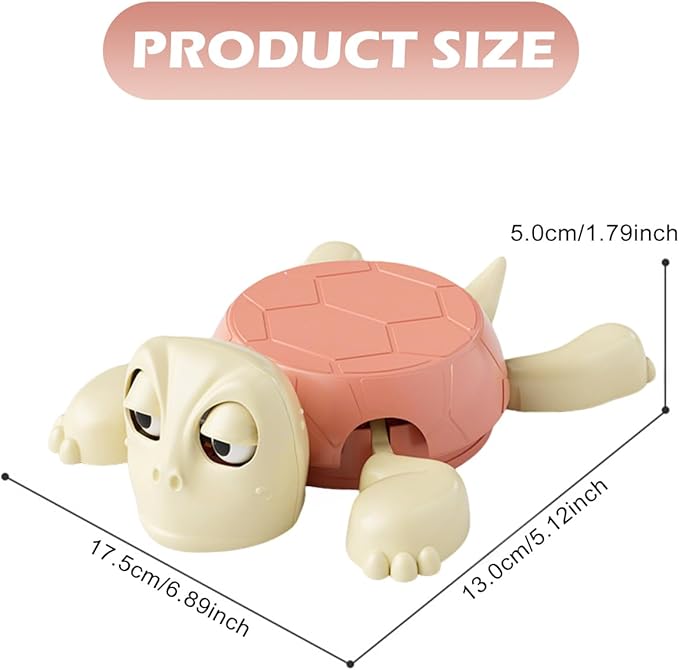 Turtle Coaster, 3D Printed Funny Tea Coasters with Interactive Expression, Turtle Cup Holder, Insulated Drink Mat for Coffee and Wine Glasses, Home Decor and Kitchen Accessories(Pink)