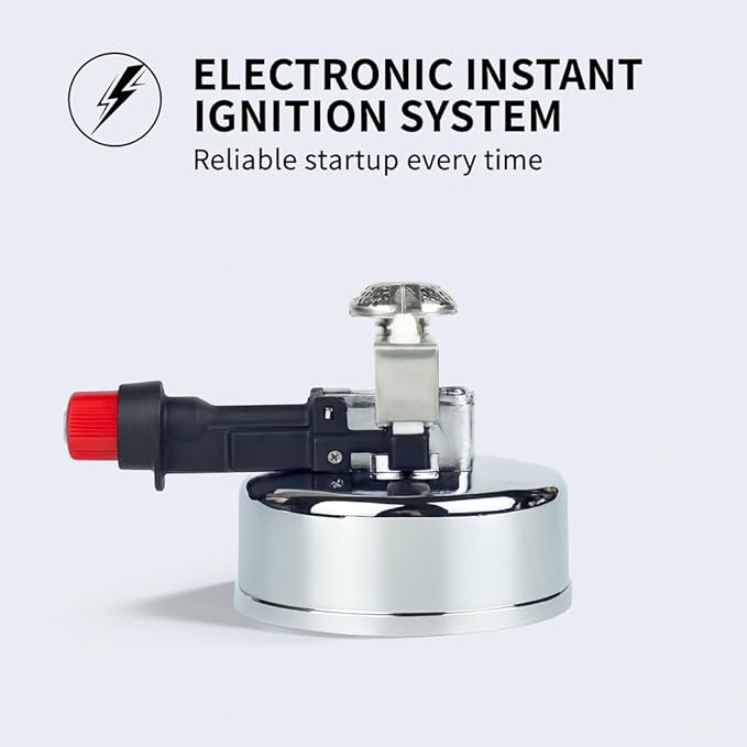 Portable Mini Butane Torch Burner for Siphon Coffee (Vacuum Pot) – Adjustable Flame, Refillable Tabletop Bunsen Burner for Brewing, Fondue & Lab Use By FINJAN