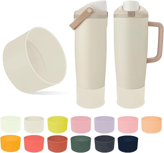Silicone Boot for Owala 30oz & 40oz FreeSip Sway Bottles & Tumblers - Non-Slip, Scratch-Resistant, Stability Enhancer, Available in 12 Colors (Lightly Toasted)