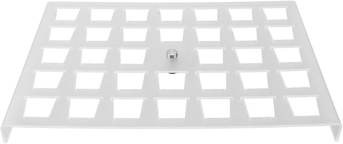 TOPINCN Coffee Capsule Storage Tray Acrylic Drawer Insert Organizer Holds 35 Pods with Clear Stylish Design for Kitchen Home Office Cafe Countertop