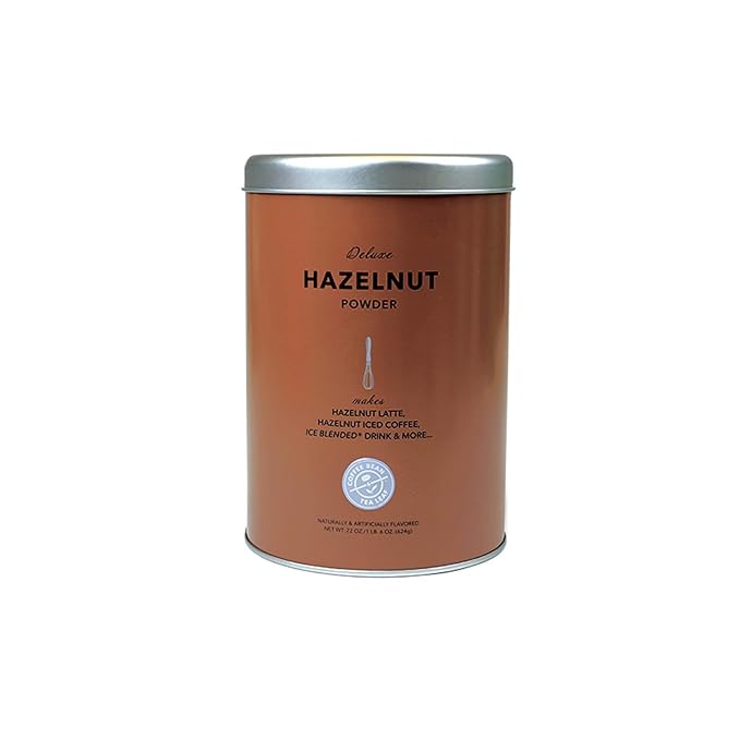 The Coffee Bean & Tea Leaf Hazelnut Powdered Creamer for Coffee, Lattes, Baking, and Drink Mixes, Hazelnut, 22oz. Tin