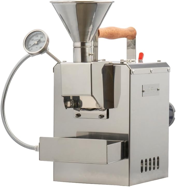 kaldi motorized gas coffee roaster - 200g capacity, gas burner required (Full Package)