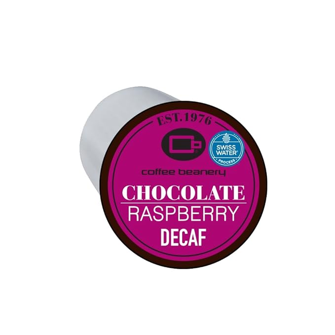 Decaf Chocolate Raspberry Single Serve Coffee Pods | 48ct | SWP Decaf Coffee | Gourmet Flavored Coffee