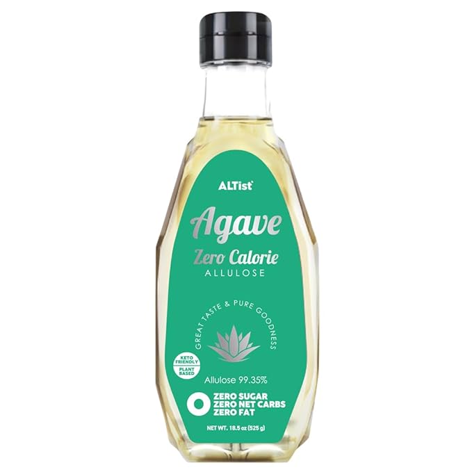 ALTist Allulose Syrup Sweetener – Zero Calorie Liquid Sugar Alternative, Keto, Vegan, Non-GMO, Plant-Based | 1:1 Sugar Replacement, No Net Carbs, Zero Fat, 17.7 fl oz - Agave