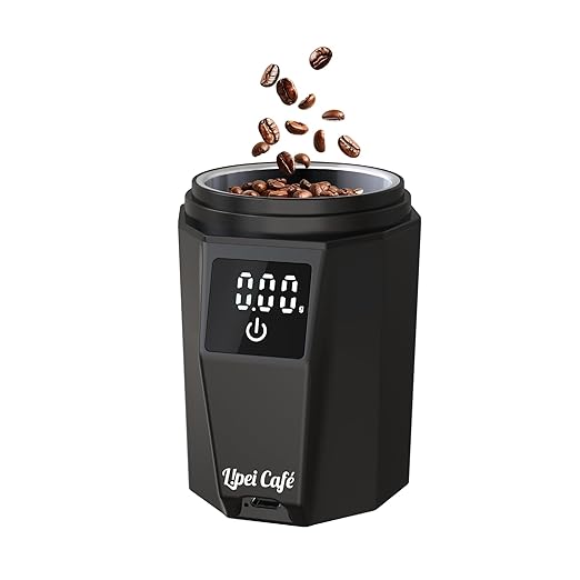Lipei Cafe WeightBrew Digital Dosing Cup with LED Display, 0.05g High Precision Coffee Scale, Espresso Scale, Dosing & Brewing Coffee Accessories, Perfectly Measures Coffee Grounds - 1.1 lbs/500 g