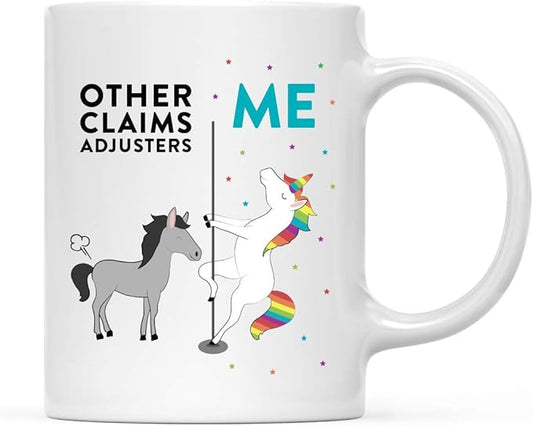 Andaz Press Funny Quirky 11oz. Ceramic Coffee Tea Mug - Thank You Gift, Horse Unicorn, 1-Pack, Birthday Ideas for Coworker Him Her, Gift Box
