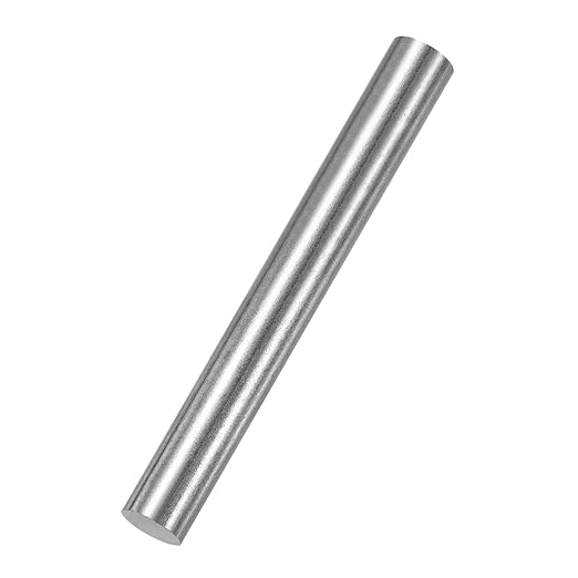 PATIKIL Pure Iron Bar, 0.47" Diameter 4.02" Length Iron String Rod Steel Stick DIY Craft Supplies for Crafting Science Lab Testing