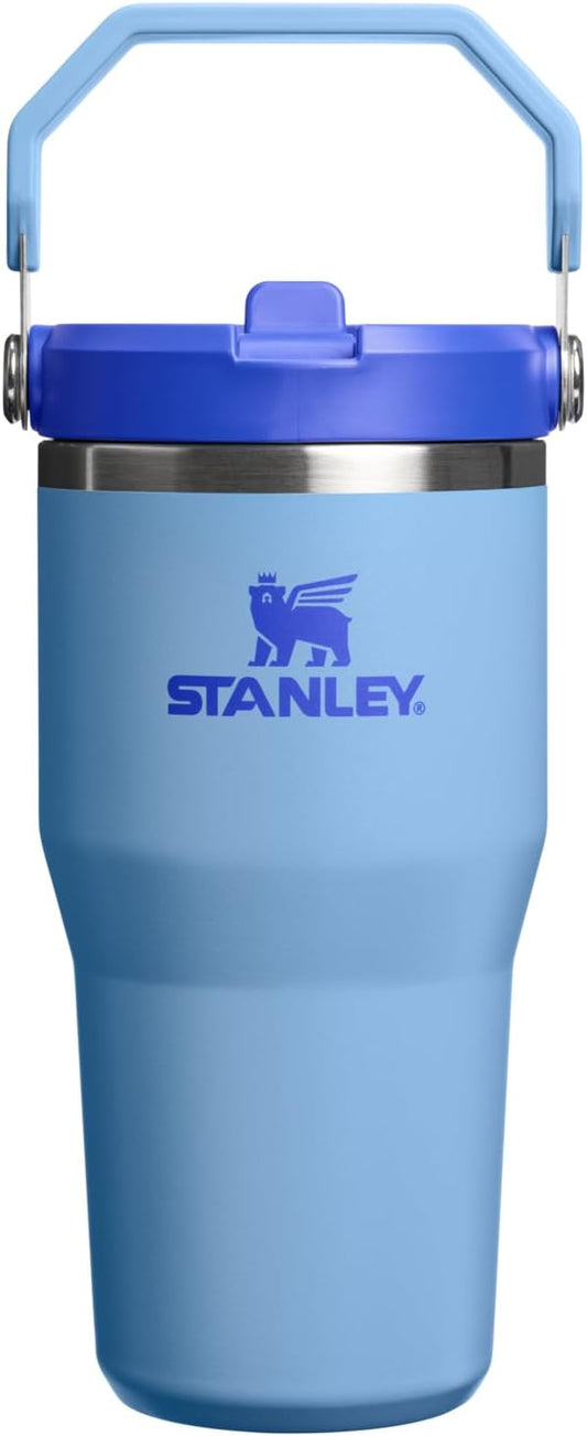 STANLEY IceFlow 2.0 Flip Straw Tumbler with Handle 20 oz | Twist On Lid and Flip Up Straw | Leakproof Water Bottle | Insulated Stainless Steel | BPA-Free | Blue Sky
