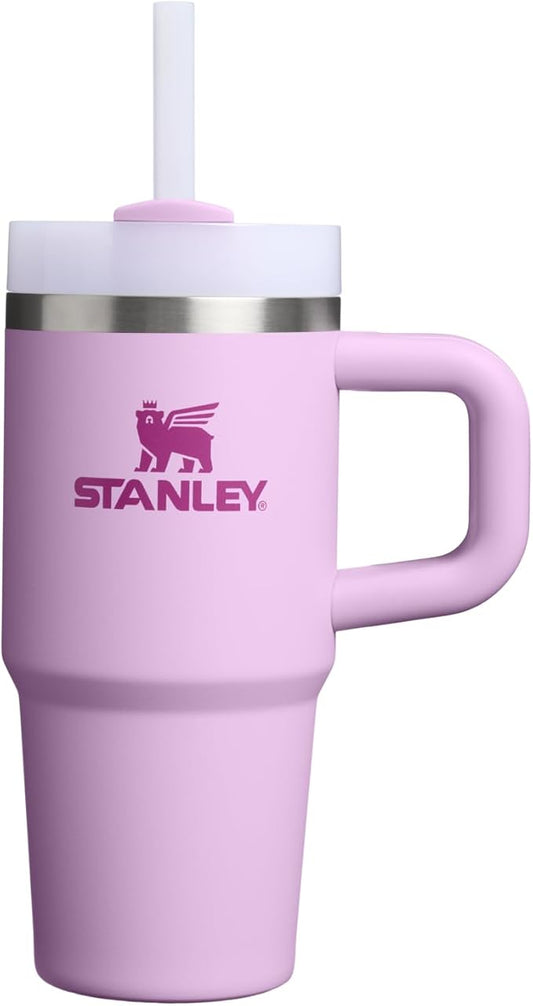STANLEY Quencher H2.0 Tumbler with Handle and Straw 14 oz | Flowstate 3-Position Lid | Cup Holder Compatible for Travel | Insulated Stainless Steel Cup | BPA-Free | Soft Orchid