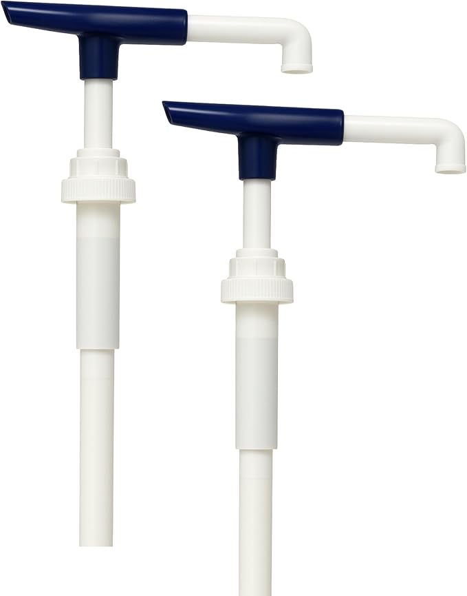Sauce Pump Dispenser Set fit Ghirardelli, Davinci Bottles - 2 Reusable Syrup Pumps, 0.5oz Per Press - Compatible with 87.3-90.4 oz Bottles - Sturdy Design for Coffee Shops & Home Use