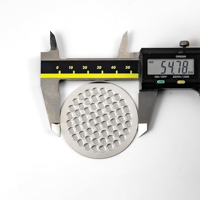 Leverpresso 54 mm (2.13 in) Puck Screen – Precision-Punched Stainless Steel, 0.8 mm (0.03 in) Thin, Promotes Even Water Distribution & Helps Minimize Channeling