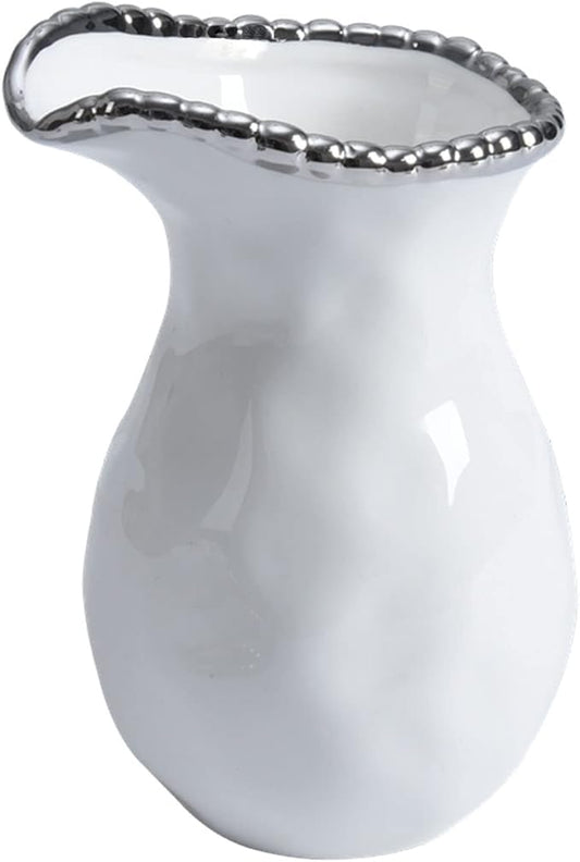 Pampa Bay Creamer or Pitcher (White and Silver)