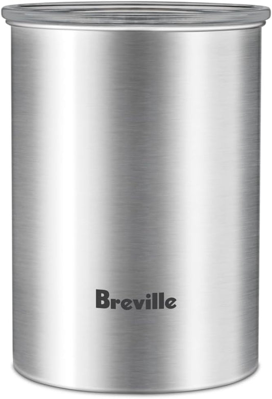 Breville BES030BSS Bean Keeper Airtight Coffee Canister for Countertop Storage, Brushed Stainless Steel